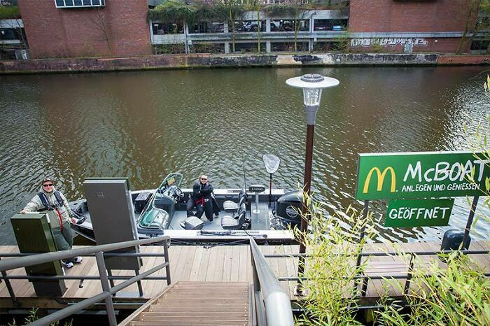 37. In Hamburg, Germany, there's a McDonald's that takes the term