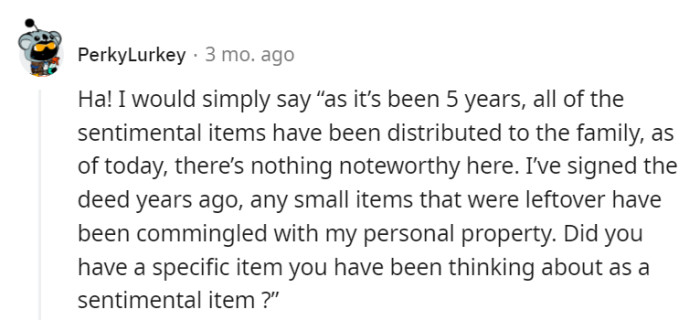 It has been five years, after all.