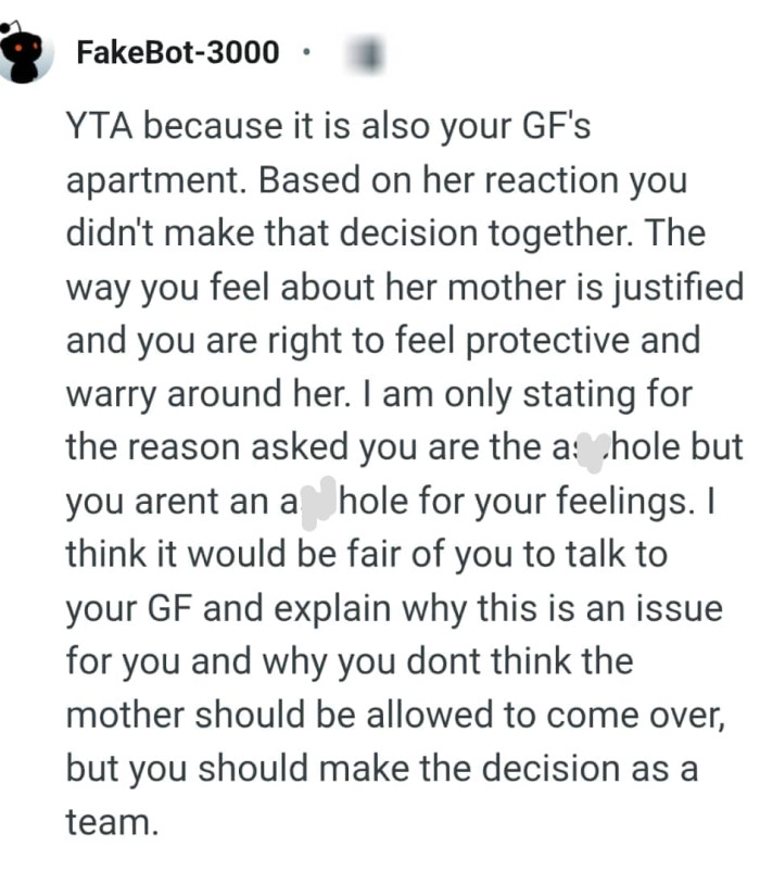 The OP isn't an AH for his feelings but he failed to involve his GF in his decision