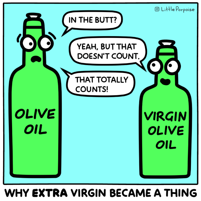 17. When did extra virgin start being a thing?