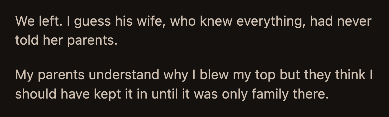 OP told his brother that his college fund went up his nose. OP's litany was a revelation to his brother's in-laws. OP's parents said they understood why he snapped but believed he should have addressed his issues when only their family was present.