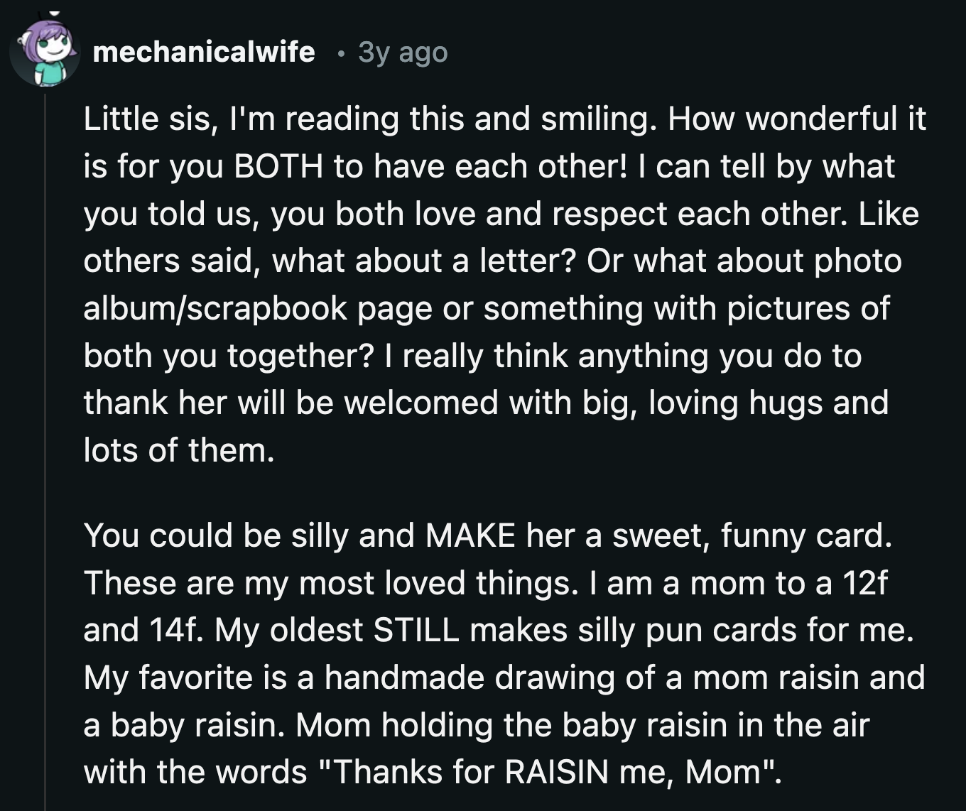 If they have photos together, OP could create an album for Anna. A nice little dedication attached would make the gift perfect.