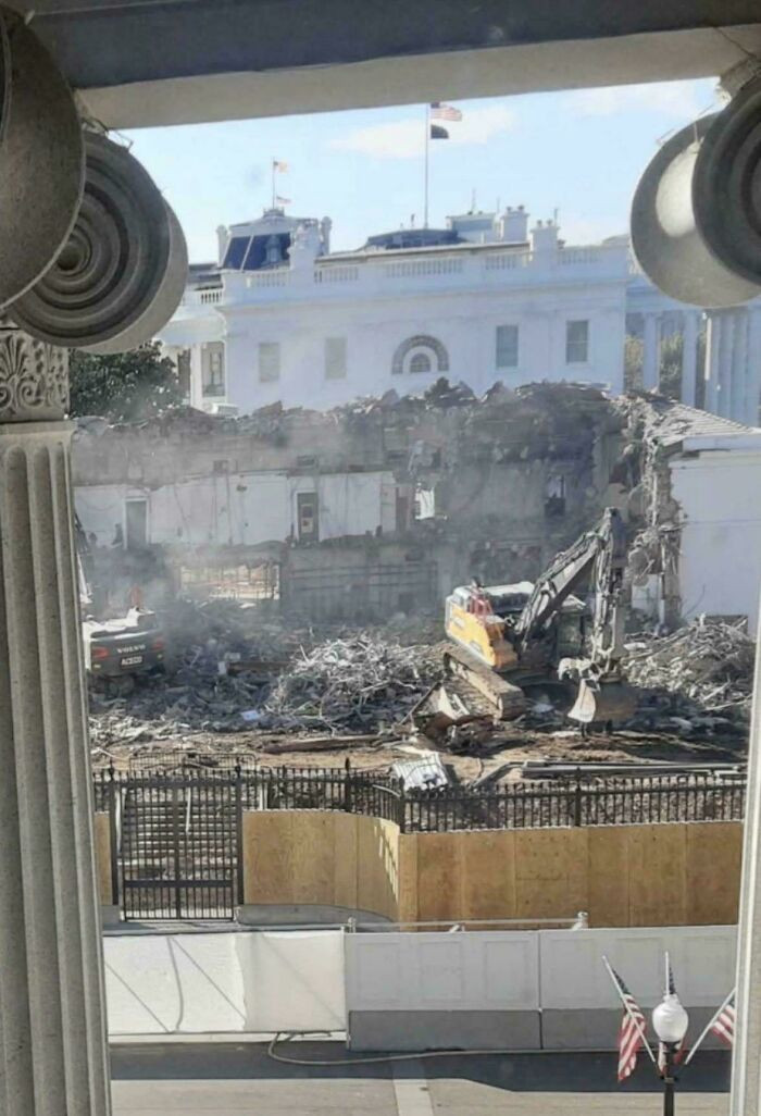 "Today’s White House Demolition Update"