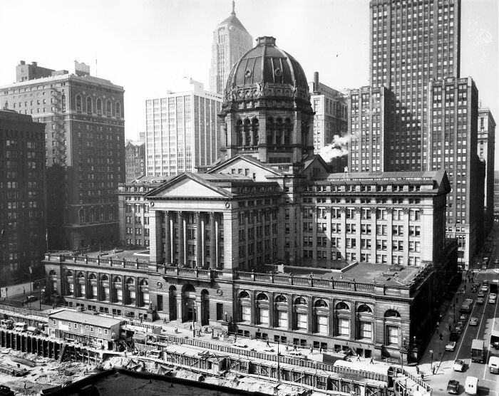 Chicago Federal Court, Chicago. Built In 1905 And Demolished In 1965