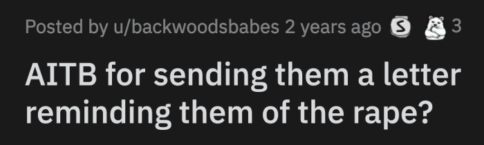 30 years later, OP goes back to that night once in a while