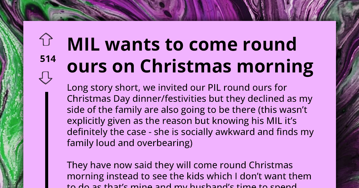 Mother-In-Law Labels Redditor The Villain For Sticking To Christmas Agenda