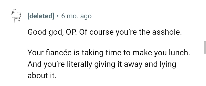 Let's head into the comments section and find out what other Redditors have to say about the story