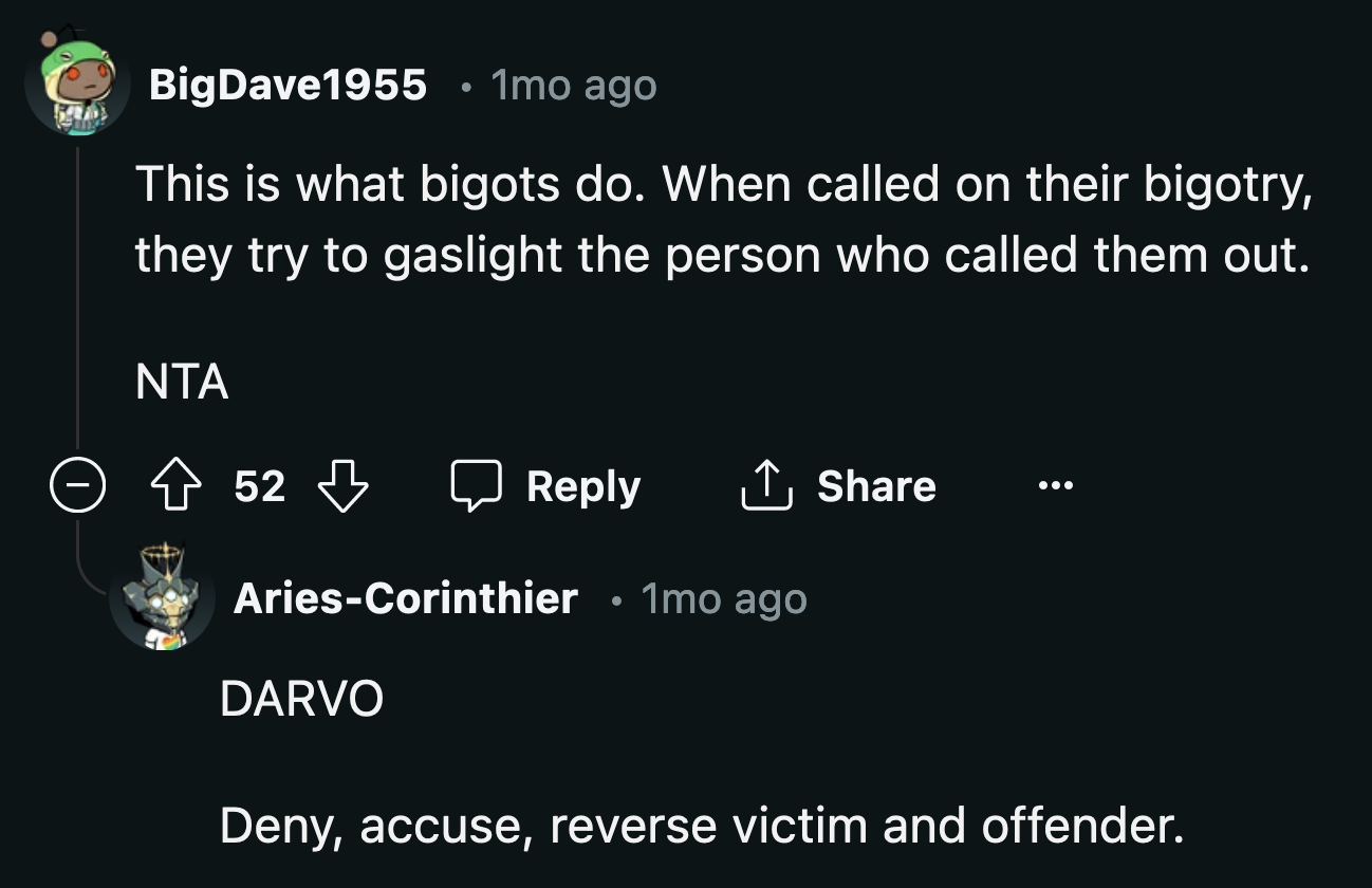 It would not be surprising if G expects an apology from OP.