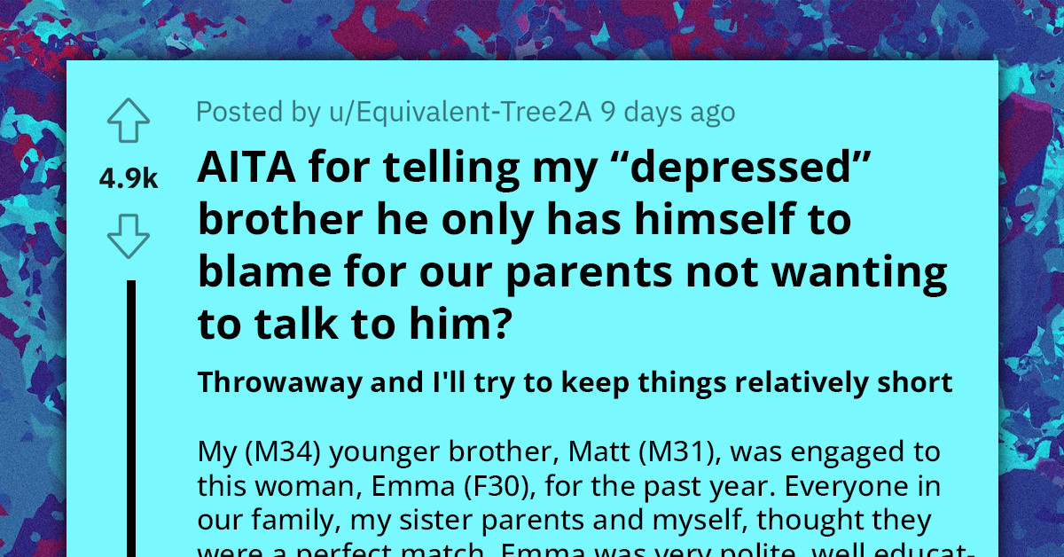 Prodigal Son's Plea for Forgiveness Amidst Infidelity and the Weight of Depression Falls on Deaf Ears; Parents Don't Want to See Him