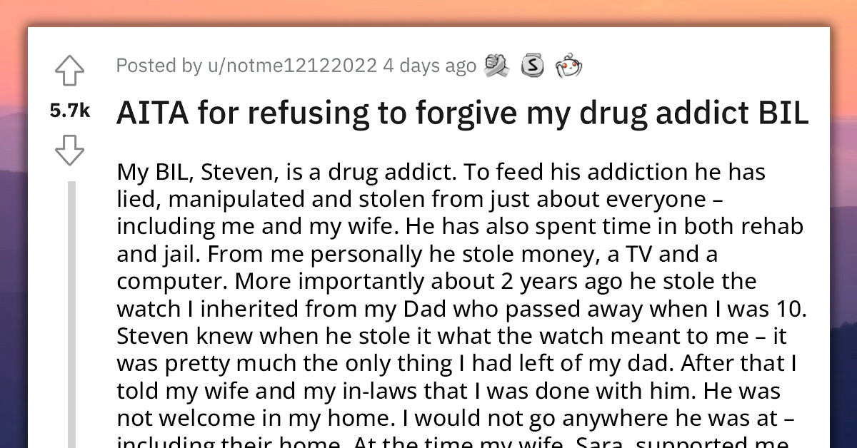 Man Refuses To Let Drug-Addicted BIL Into His Home After He Stole From Him, Gets Blamed For His Disappearance