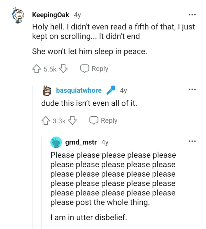 This Redditor wants more of the texts