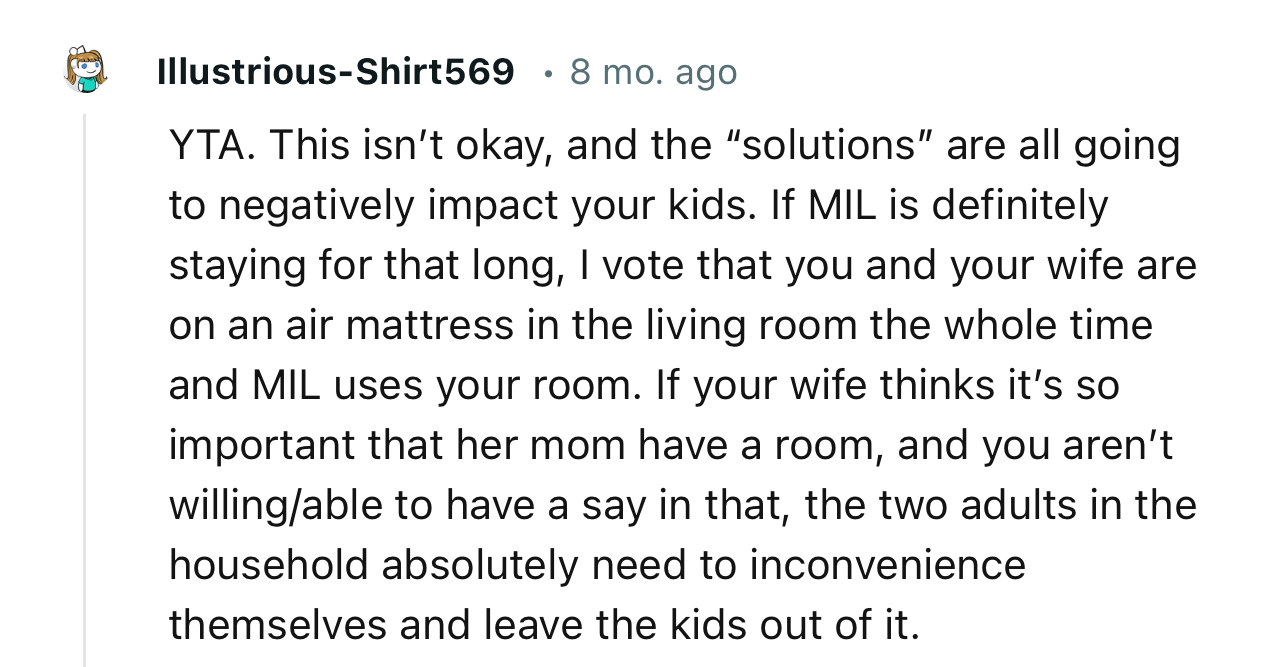 “YTA. This Isn’t Okay, and the ‘Solutions’ Are All Going to Negatively Impact Your Kids.”