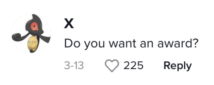 Ouch! Shots fired at OP.