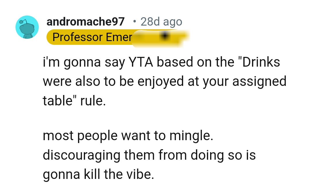 They just want to mingle