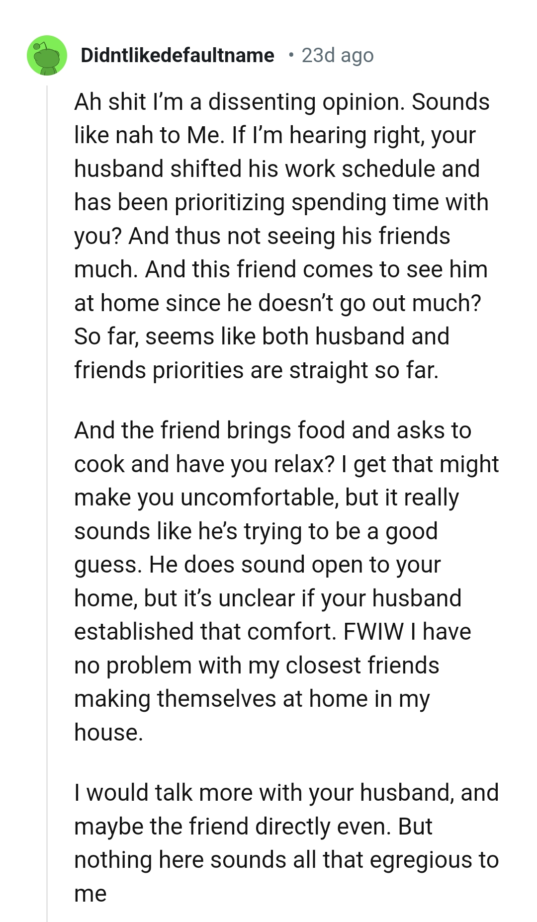 That Would Make Anyone Uncomfortable