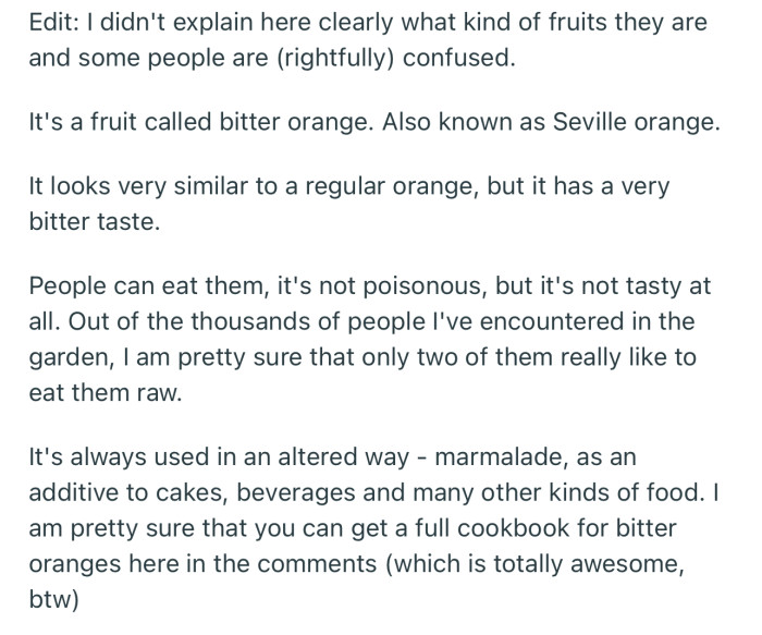 Some details on the mystery fruit