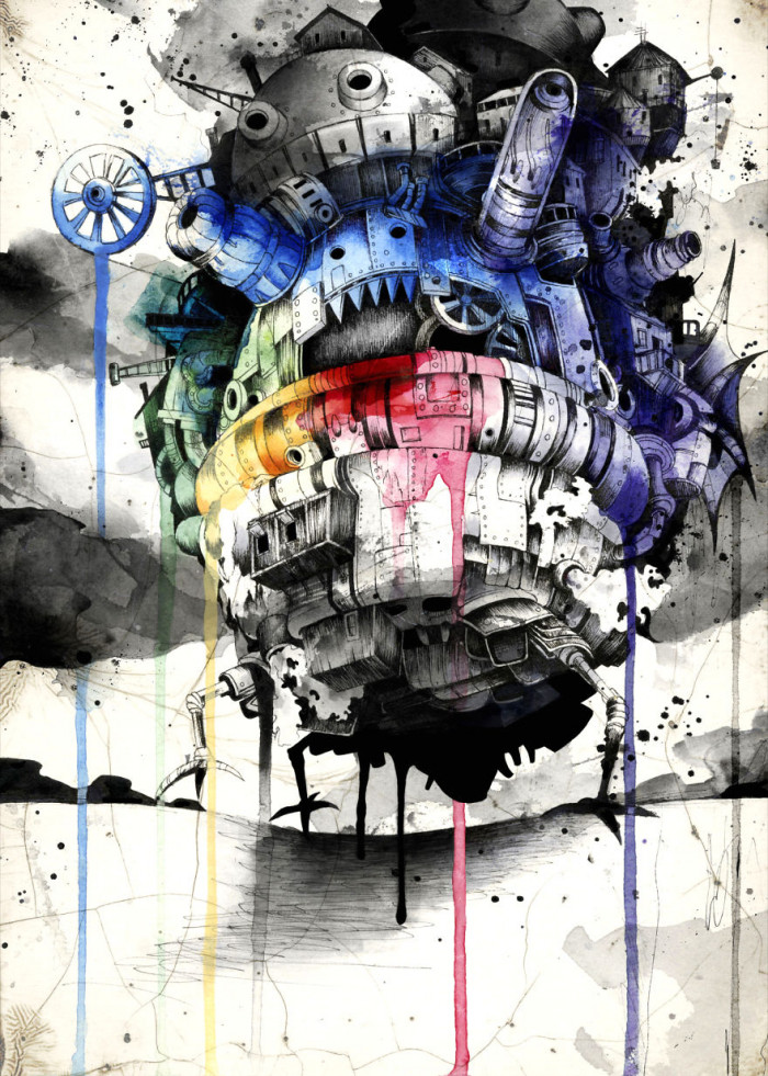23. Howl's Moving Castle Drawing By Sandraink