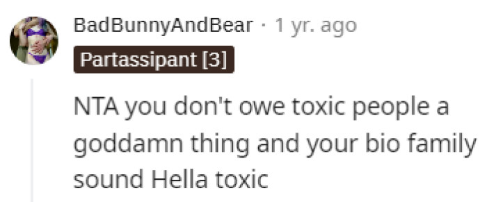 OP owes them nothing