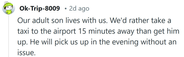 She shouldn't have to miss out on sleep.