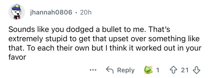 Sounds like you dodged a bullet.