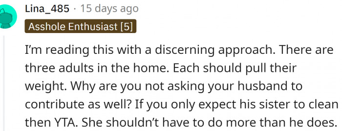 There are three adults in this home...