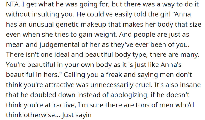 The husband was unnecessarily cruel