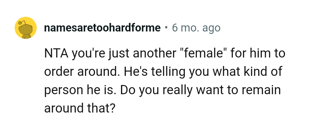 Let's head into the comments section and find out what other Redditors have to say about the story