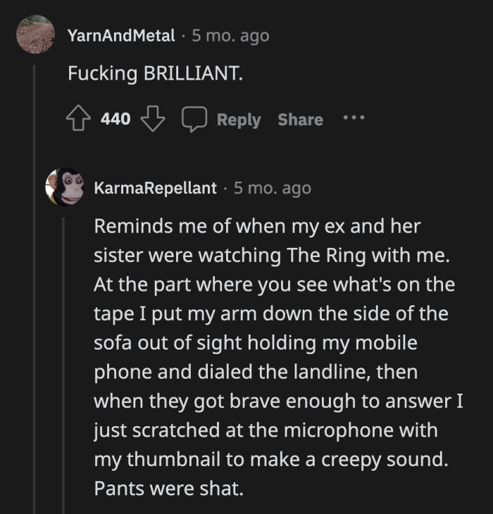 For the merry pranksters out there, here's another creepy idea. It only works if they have seen The Ring.
