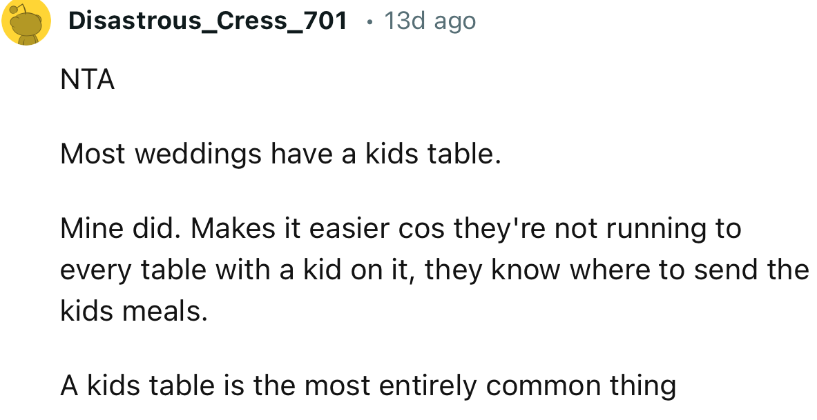 “Makes it easier cos they're not running to every table with a kid on it, they know where to send the kids meals.”