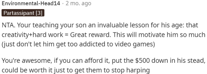 Teaching a valuable lesson: Creativity + hard work = Great rewards