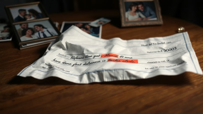 Ex-Husbands Hurtful Memo on Final Check Sparks Family Drama