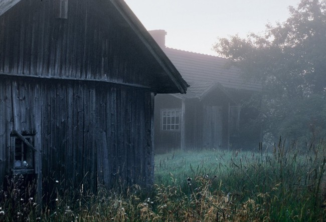 Abandoned residences in rural Finland.