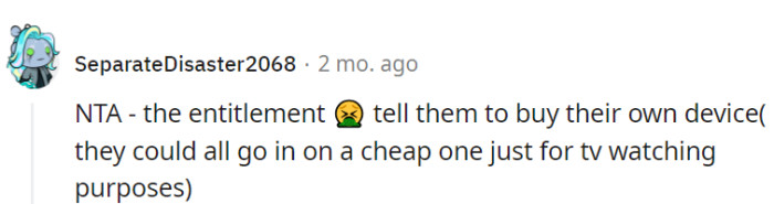 Yeah, why don't they have laptops of their own, anyway?