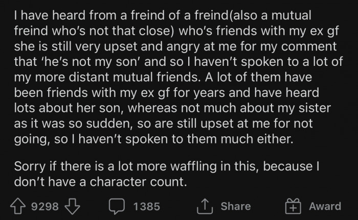 OP’s ex is still upset about their exchange.