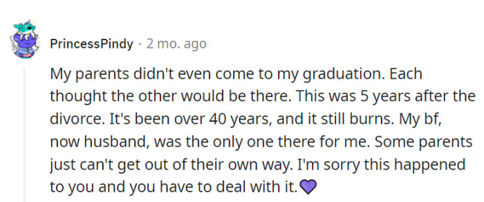 Fortunately, true support comes from those who actually show up.