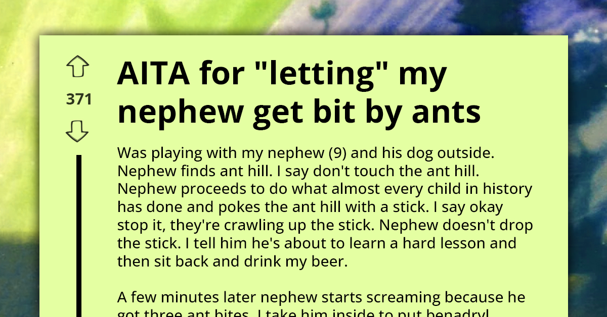 Uncle Accused of Neglect for Allowing Nephew to Be Bitten by Ants After Ignoring Warnings