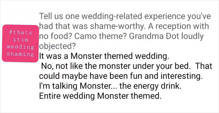 8. A monster-themed wedding