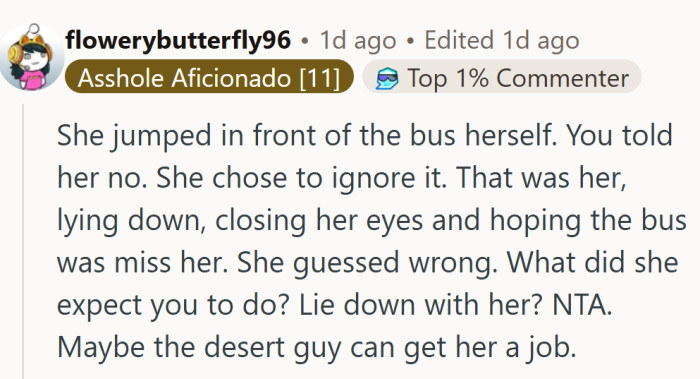 Guess the desert trip came with an unexpected detour… straight to unemployment.
