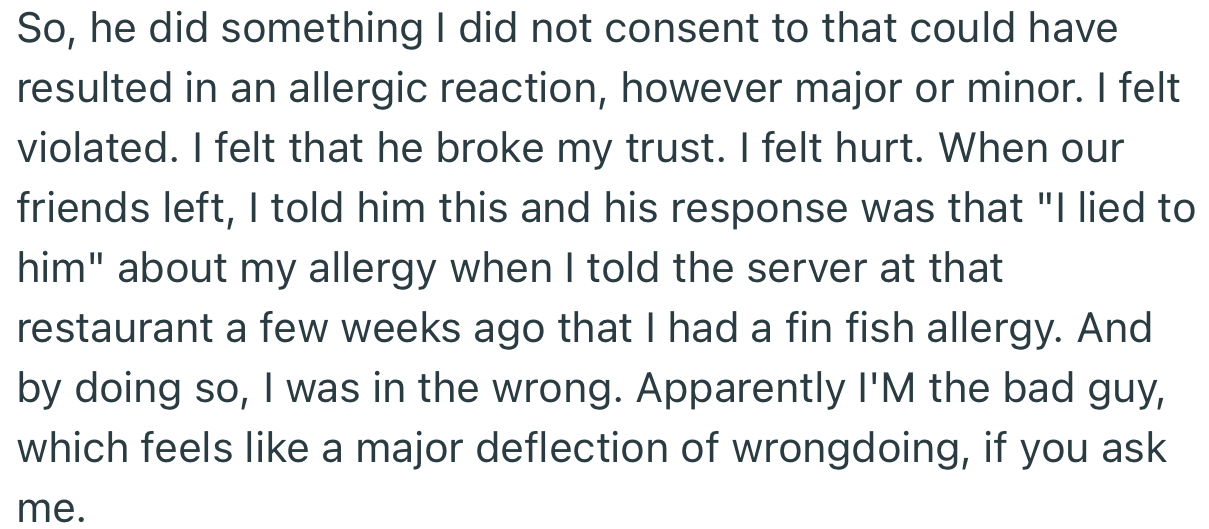 While This Was Funny to OP’s Partner, He Felt Violated That His Partner Would Put His Life at Risk Just to Prove a Point