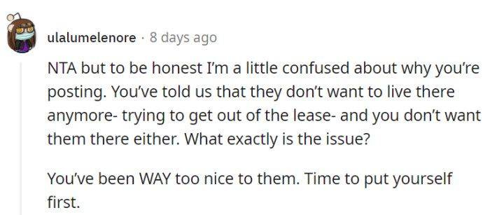 Time to ensure they follow through on their intentions to leave.