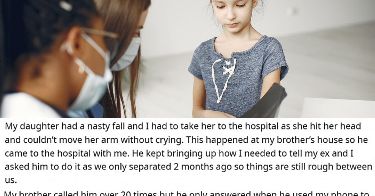 Girl Gets Hurt After A Nasty Fall, Her Mom Doesn’t Want To Call Dad Because They Are Separated And Not Speaking