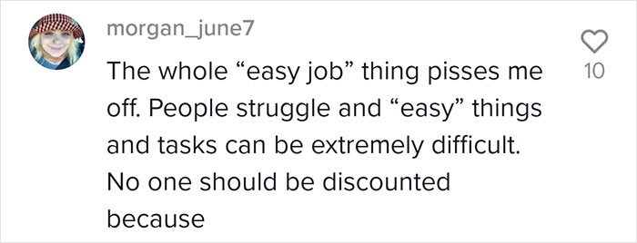 I don't necessarily think pay should equal the difficulty of the job anyway.