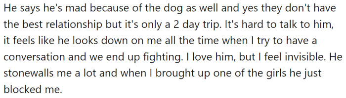BF says he is mad about the dog, but OP thinks he is unreasonable