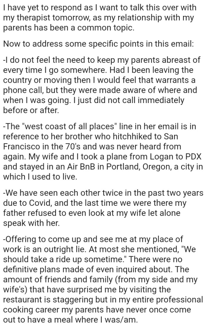 The OP addresses some points