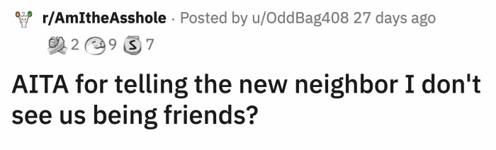 Now it's OP turn to answer her neighbor's one hundred questions