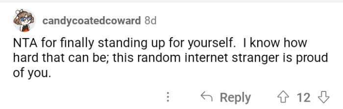 A big step for you, OP.