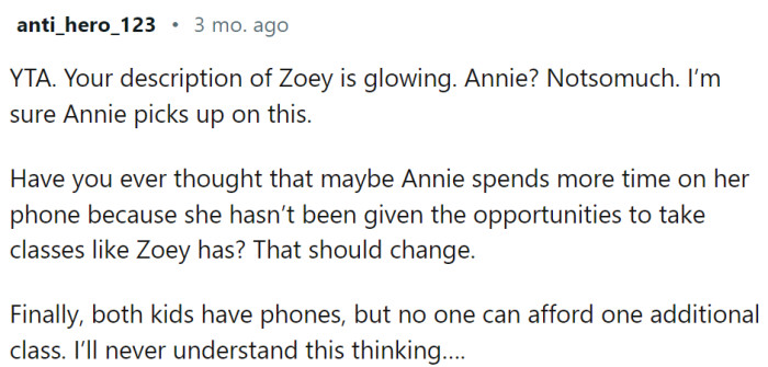 Maybe there is a reason for Annie spending so much time on her phone...