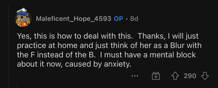 OP agreed to practice to avoid repeating this easily avoidable mistake.