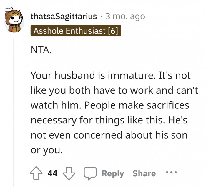 7. Sacrificing always comes along, especially in having a family.