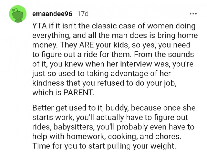 You need to figure out a ride for them.